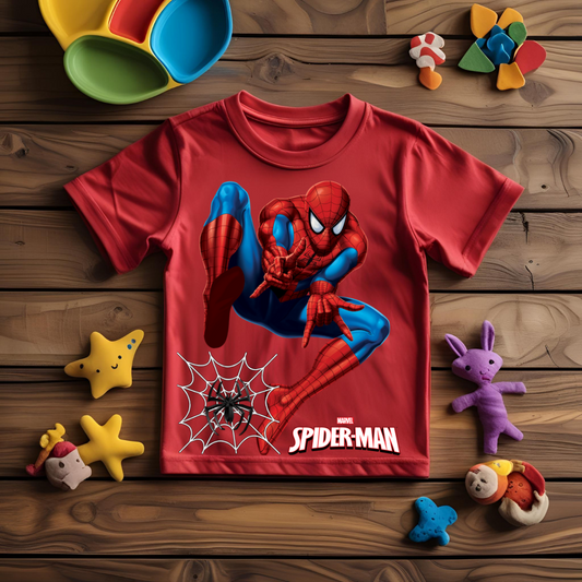 SPIDERMAN Boy's Crew Neck T-Shirt