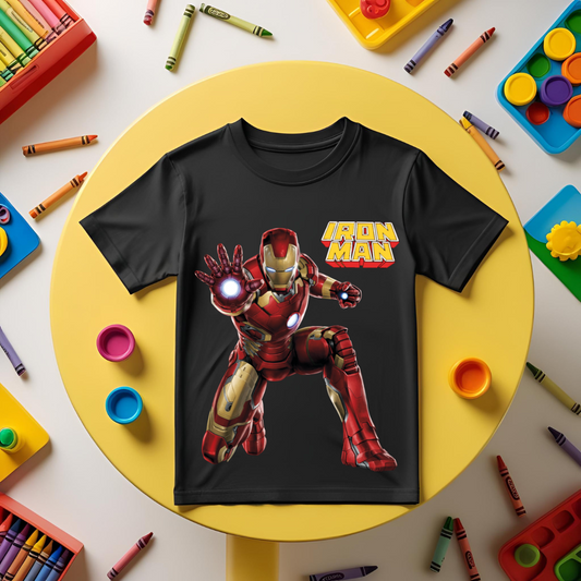 IRON MAN Boy's Crew Neck T-Shirt