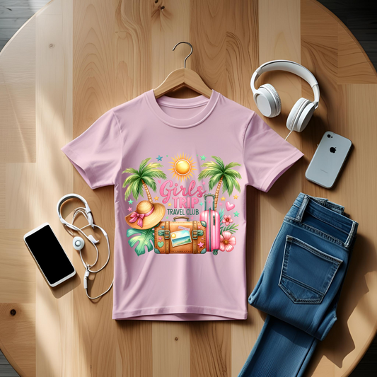 GIRLS TRIP TRAVEL CLUB PINK