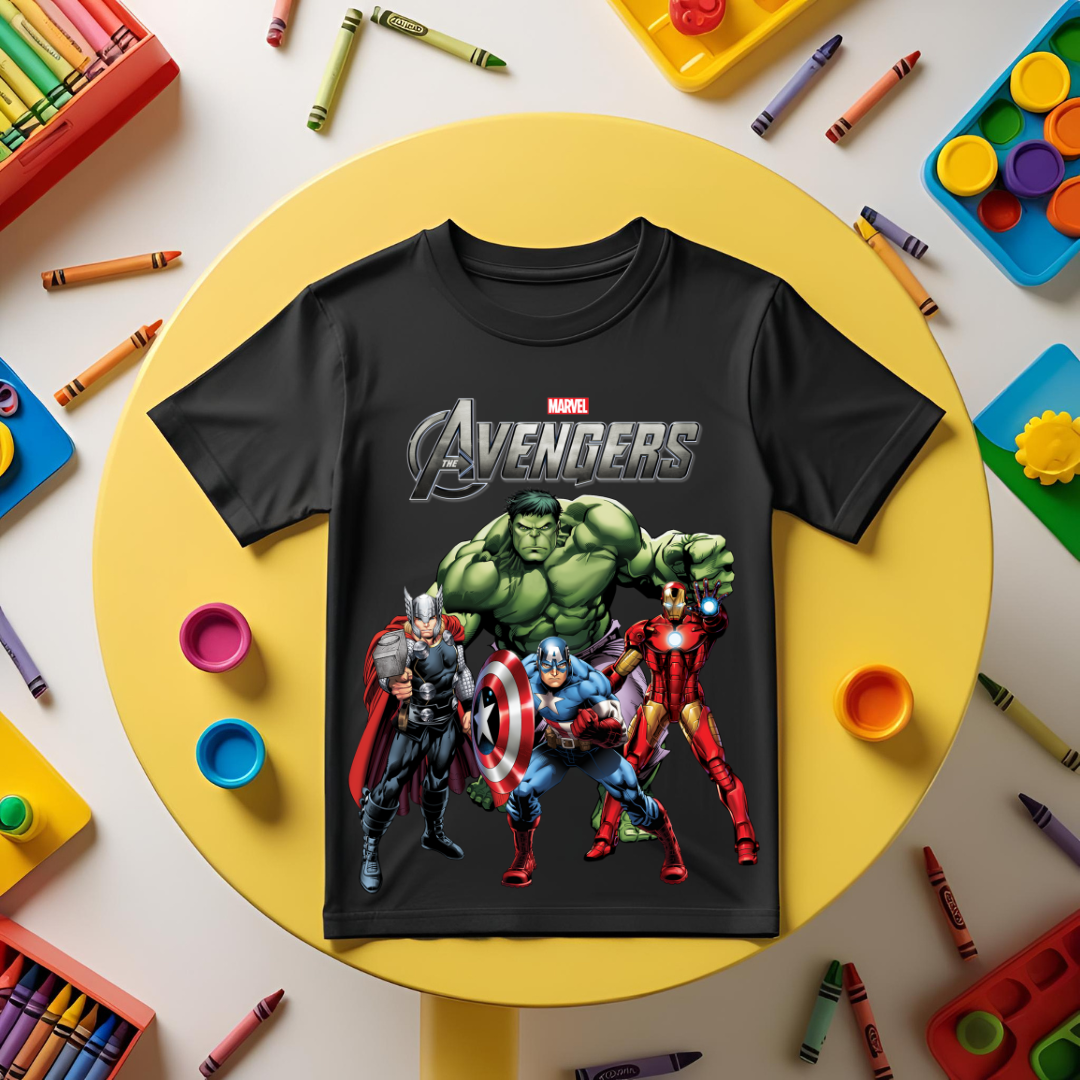 AVENGERS Boy's Crew Neck T-Shirt
